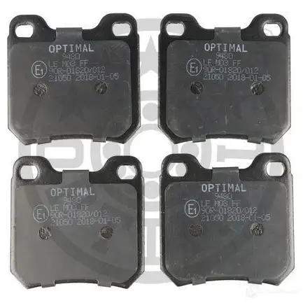 Тормозные колодки дисковые, комплект OPTIMAL 1274001 GVXXC8 9480 2 1050 - Изображение 1