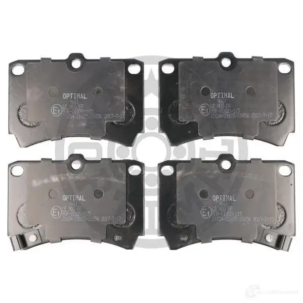 Тормозные колодки дисковые, комплект OPTIMAL 21655 1424546322 BP-09661 21 654 - Изображение 1