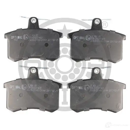 Тормозные колодки дисковые, комплект OPTIMAL BP-09907 1424546431 2114 4 Q1IF6 - Изображение 1