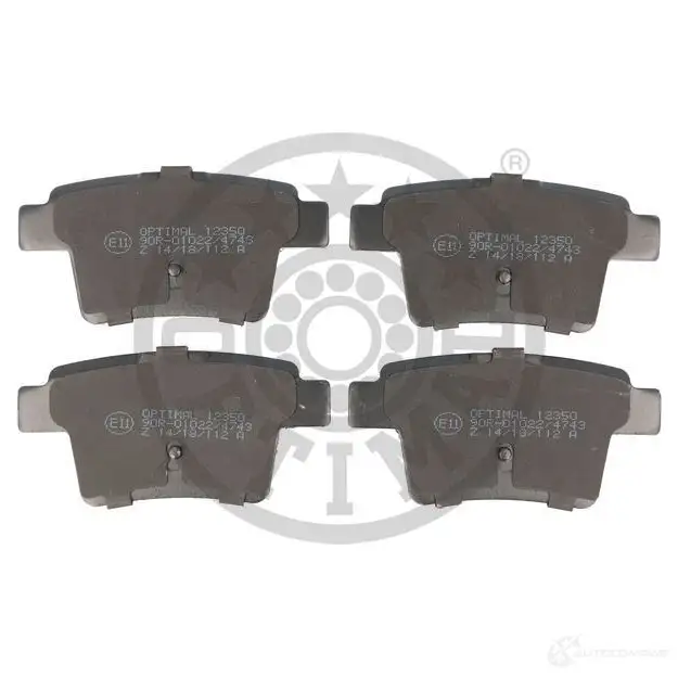 Тормозные колодки дисковые, комплект OPTIMAL 1424925219 1NPULJI BP-12350 2426 0 - Изображение 1