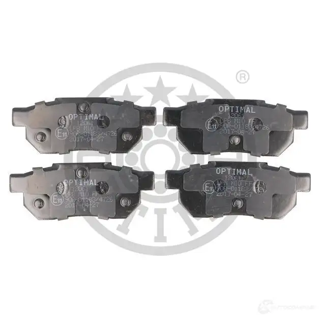 Тормозные колодки дисковые, комплект OPTIMAL 1271774 4031185012164 2W UVK 12061 - Изображение 1