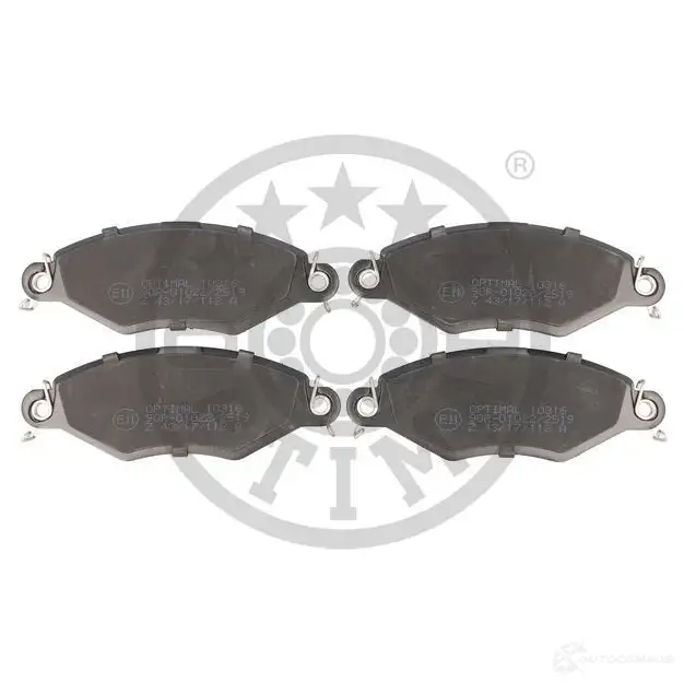 Тормозные колодки дисковые, комплект OPTIMAL 2320 5 REPK07E BP-10316 1424546582 изображение 0