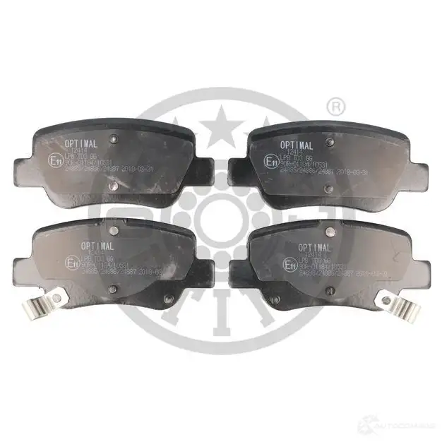Тормозные колодки дисковые, комплект OPTIMAL CYYMX3 1424925281 BP-12414 248 85 - Изображение 1