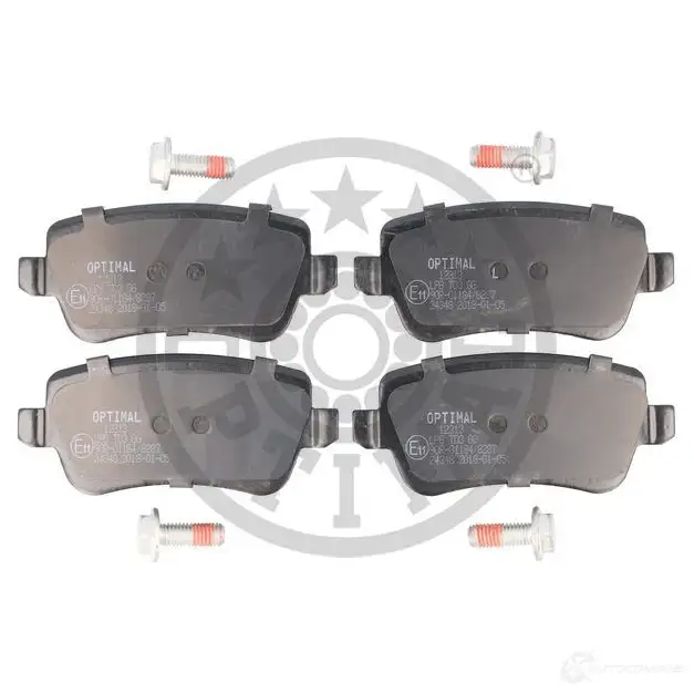 Тормозные колодки дисковые, комплект OPTIMAL 2434 8 1424925184 MXAW2 BP-12313 - Изображение 1