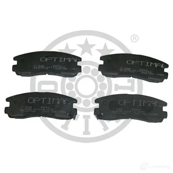 Тормозные колодки дисковые, комплект OPTIMAL 21707 BP-09594 217 06 1424546294