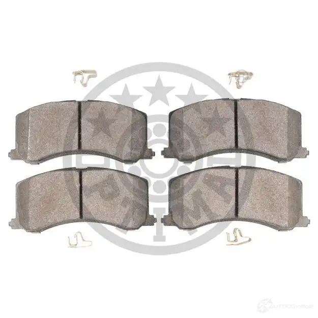 Тормозные колодки дисковые, комплект OPTIMAL 8HJQXG7 23 400 BP-10080 1424546484 изображение 1