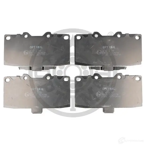Тормозные колодки дисковые, комплект OPTIMAL BP-12411 NVRPT 2 1856 1424925278 изображение 0
