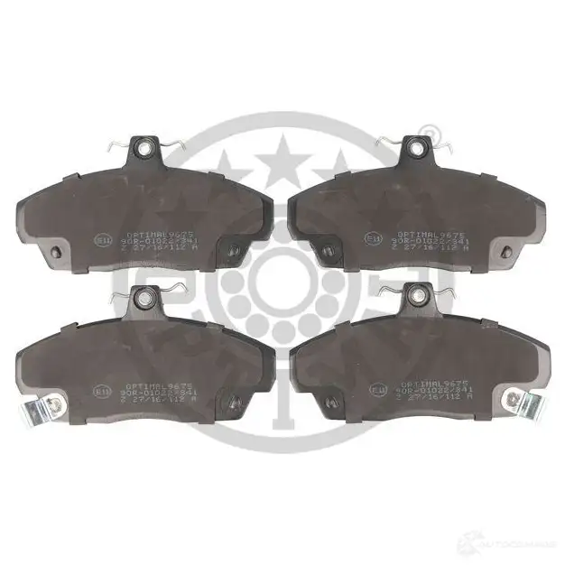 Тормозные колодки дисковые, комплект OPTIMAL BP-09675 215 15 1424546328 21516 - Изображение 1