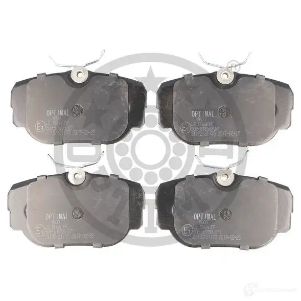 Тормозные колодки дисковые, комплект OPTIMAL PB93CFQ 1424546296 2117 3 BP-09600 - Изображение 1