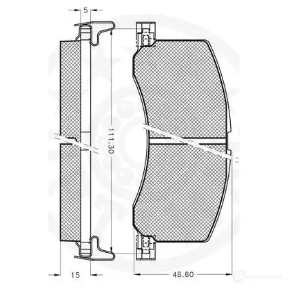 Тормозные колодки дисковые, комплект OPTIMAL 10080 2340 0 DITMP 1271425 изображение 2