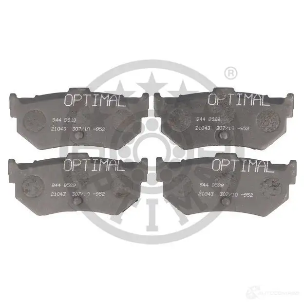 Тормозные колодки дисковые, комплект OPTIMAL 9529 1274095 WW 3ES13 4031185141147 - Изображение 1
