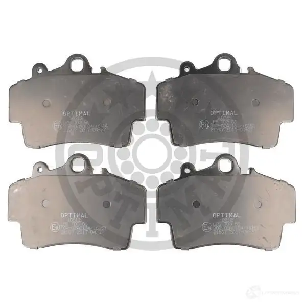 Тормозные колодки дисковые, комплект OPTIMAL BP-10212 8JDD7 1424546544 219 37 изображение 0