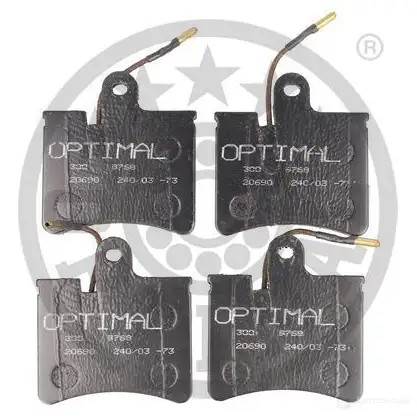 Тормозные колодки дисковые, комплект OPTIMAL 9253 1273767 4031185143042 2NHJC 85 - Изображение 1
