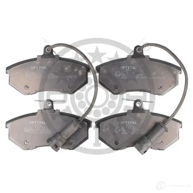 Тормозные колодки дисковые, комплект OPTIMAL 1424546195 2 0669 20901 BP-09338 изображение 0