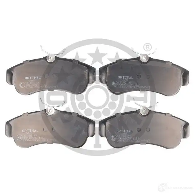 Тормозные колодки дисковые, комплект OPTIMAL BP-12126 2 3225 1424546710 23226 изображение 1