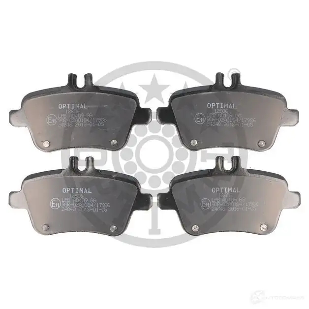 Тормозные колодки дисковые, комплект OPTIMAL 24 848 PR5IPOV 1424925471 BP-12606 - Изображение 1