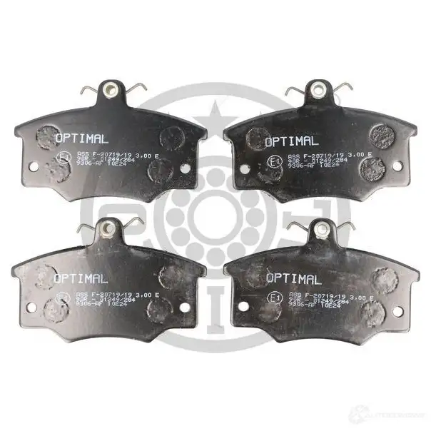 Тормозные колодки дисковые, комплект OPTIMAL 4031185143752 9306 DUV2 QFT 1273791 - Изображение 1