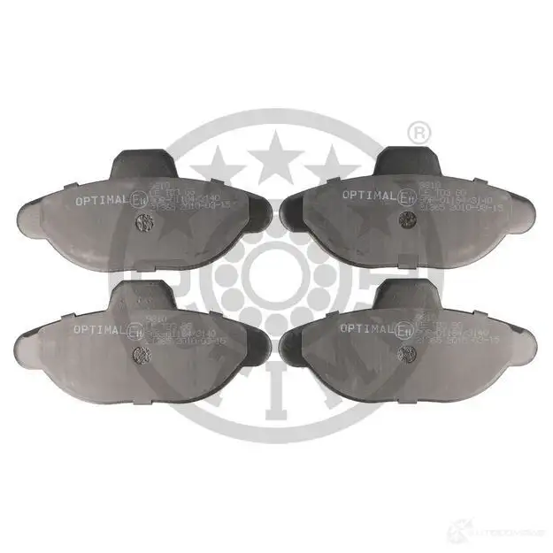 Тормозные колодки дисковые, комплект OPTIMAL FC8WP 1424546387 BP-09810 2136 5 - Изображение 1