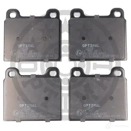 Тормозные колодки дисковые, комплект OPTIMAL BP-02110 20 011 1424545919 3TVZXD изображение 0