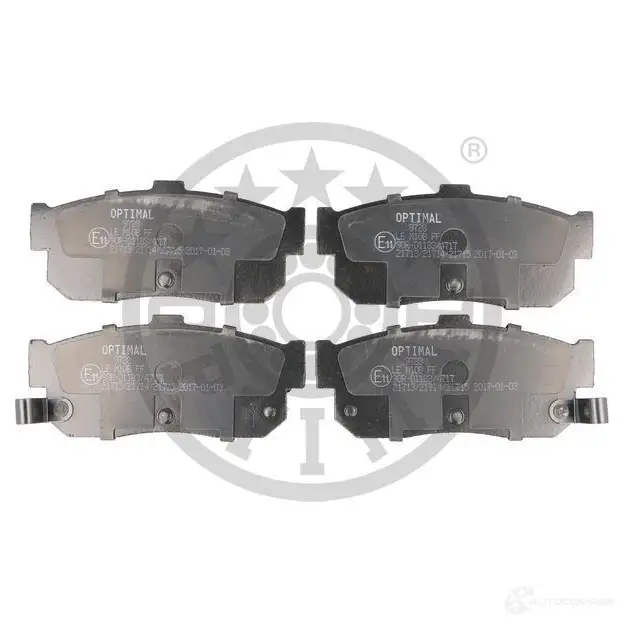 Тормозные колодки дисковые, комплект OPTIMAL BP-09728 1424546350 0CXPA4M 21 713 - Изображение 1