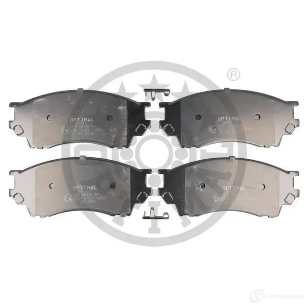 Тормозные колодки дисковые, комплект OPTIMAL 4058787122404 UL8 GU3 1424546448 BP-09949 - Изображение 1