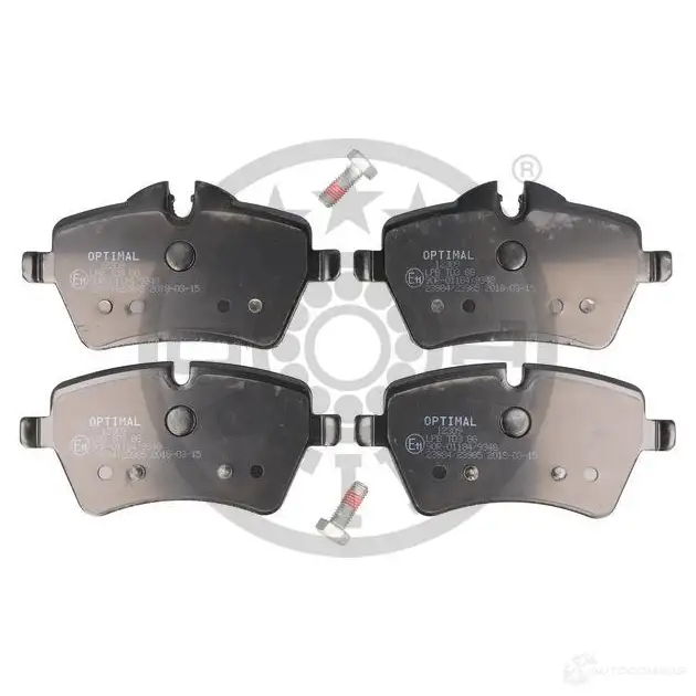 Тормозные колодки дисковые, комплект OPTIMAL 23 984 1424925180 BP-12309 23985 - Изображение 1