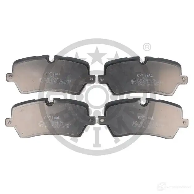 Тормозные колодки дисковые, комплект OPTIMAL 257 20 BP-12621 1424925485 XZUDJ - Изображение 1