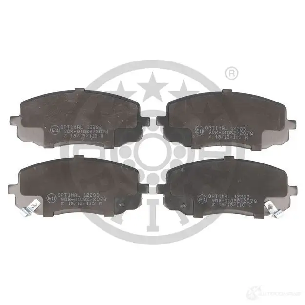 Тормозные колодки дисковые, комплект OPTIMAL BP-12283 2 4275 24410 1424925162 - Изображение 1