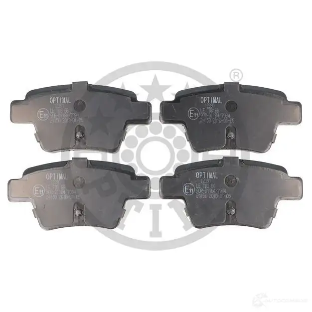 Тормозные колодки дисковые, комплект OPTIMAL BP-12391 1424925258 T0CLF 241 50 - Изображение 1
