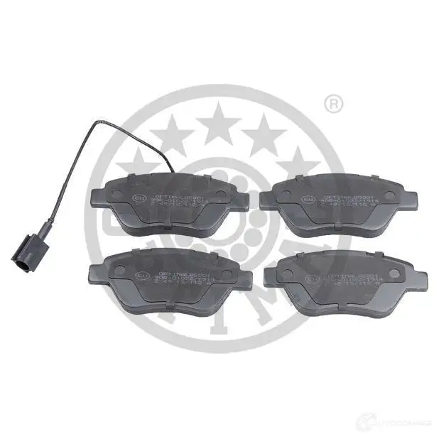Тормозные колодки дисковые, комплект OPTIMAL 23 705 23706 1424925649 BP-85801 изображение 0