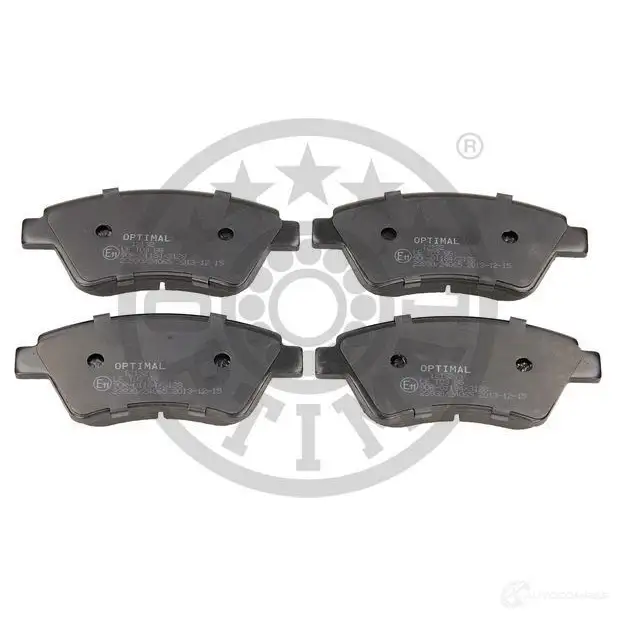 Тормозные колодки дисковые, комплект OPTIMAL 1424546716 2393 0 BP-12132 UM47DI - Изображение 1