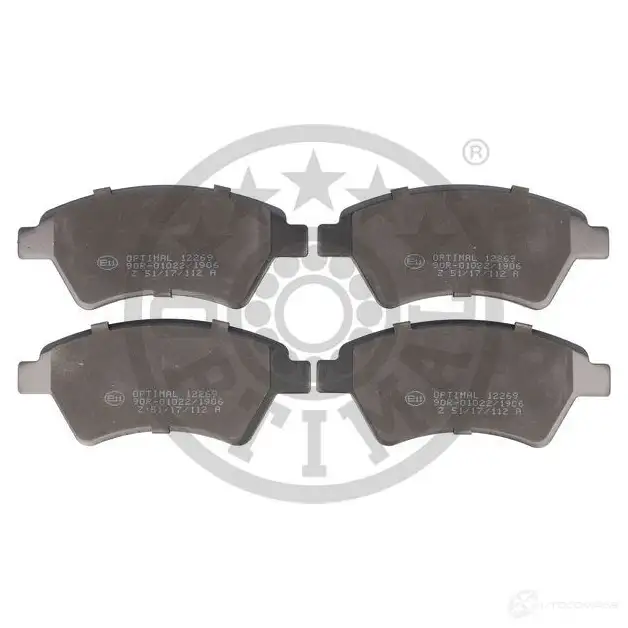 Тормозные колодки дисковые, комплект OPTIMAL 1271972 4031185997614 PM71O7 K 12269 - Изображение 1