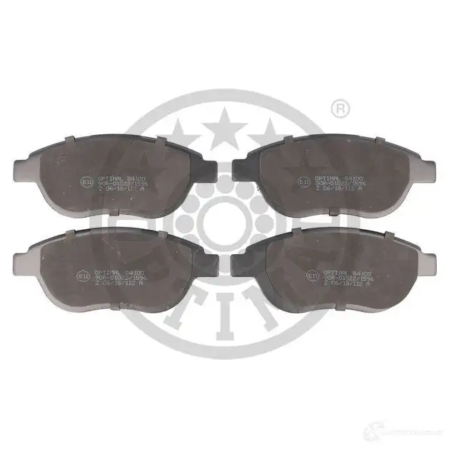 Тормозные колодки дисковые, комплект OPTIMAL BP-84100 1424925642 236 00 290I8A - Изображение 1