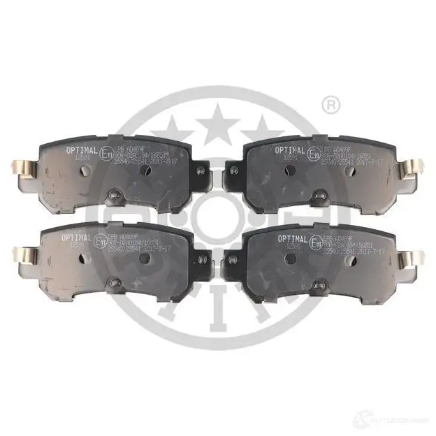 Тормозные колодки дисковые, комплект OPTIMAL BP-12591 4058787129274 1424925456 D D8UT изображение 0