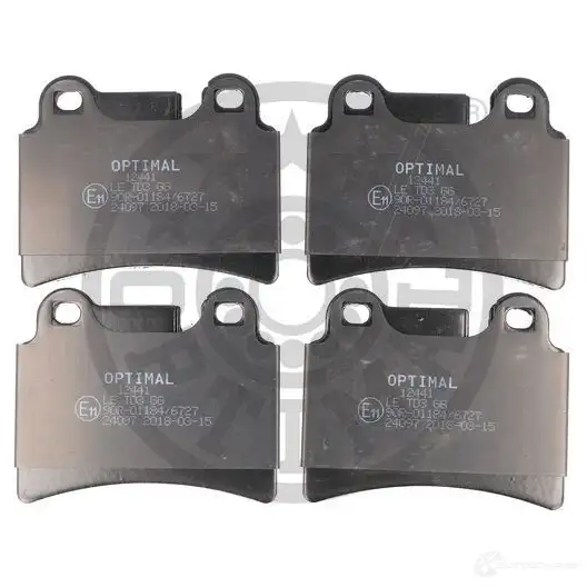 Тормозные колодки дисковые, комплект OPTIMAL BP-12441 DRNXYO 240 97 1424925307 - Изображение 1