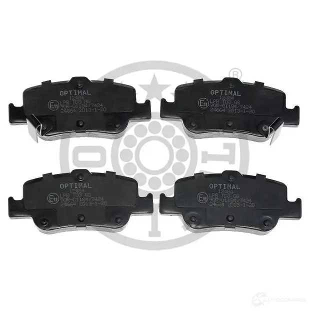 Тормозные колодки дисковые, комплект OPTIMAL BP-12484 2 4664 08F2D5 1424925350 изображение 0