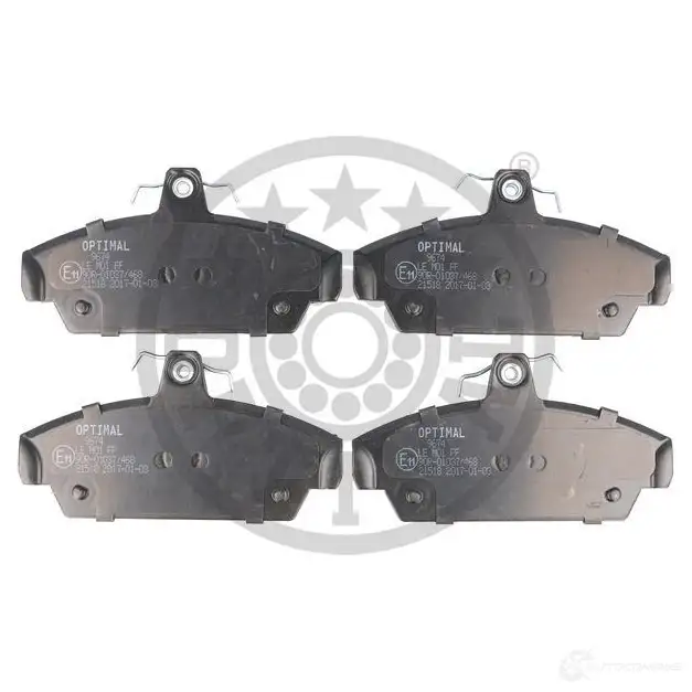 Тормозные колодки дисковые, комплект OPTIMAL 21 518 9674 1274349 PQGXAT - Изображение 1