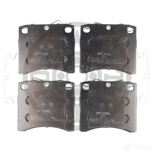 Тормозные колодки дисковые, комплект OPTIMAL 5TKE 312 1424546360 4058787121520 BP-09760 - Изображение 1