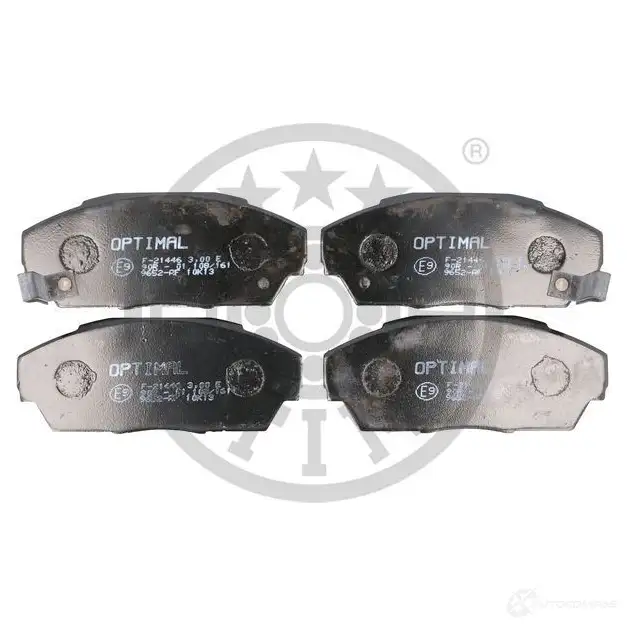 Тормозные колодки дисковые, комплект OPTIMAL 1424546315 4058787121070 0S2DS 2 BP-09652 изображение 0