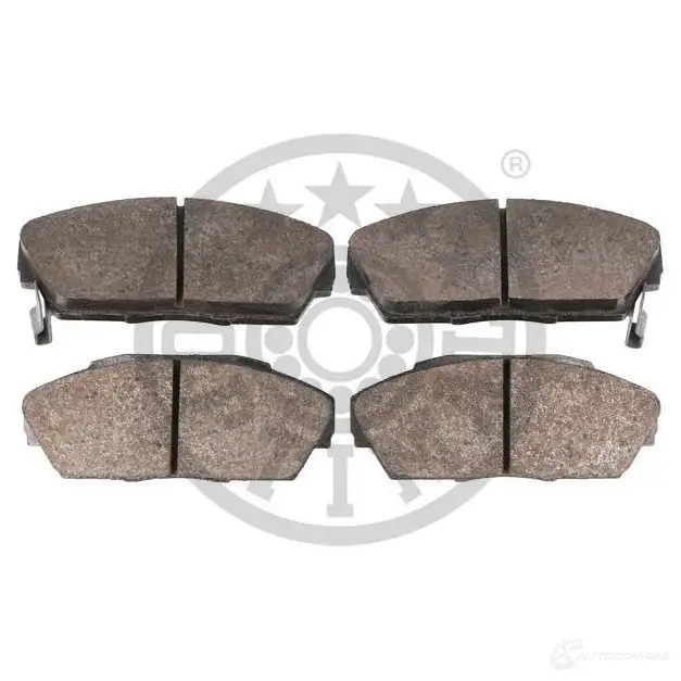Тормозные колодки дисковые, комплект OPTIMAL 1424546315 4058787121070 0S2DS 2 BP-09652 изображение 1