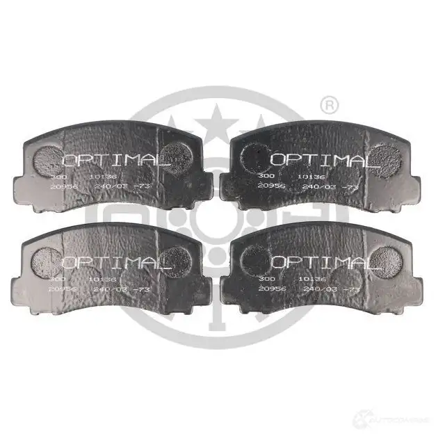 Тормозные колодки дисковые, комплект OPTIMAL 4031185144254 9344 6PQB KL 1273828 - Изображение 1