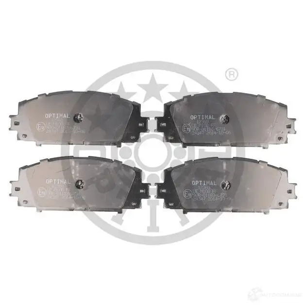 Тормозные колодки дисковые, комплект OPTIMAL 1424925228 U6 8XG 4058787126983 BP-12360 - Изображение 1