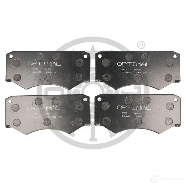Тормозные колодки дисковые, комплект OPTIMAL 4058787119534 1424545928 FQYF L BP-05905 изображение 0