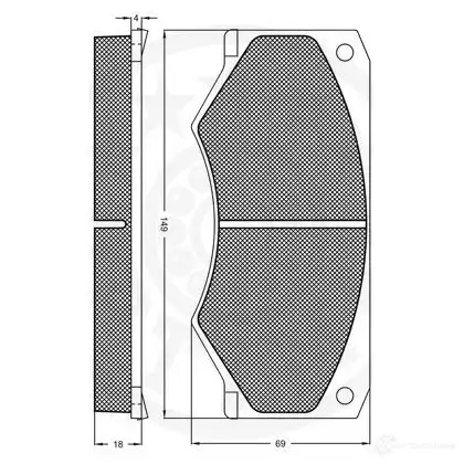Тормозные колодки дисковые, комплект OPTIMAL 5905 4031185144896 B QXULNZ 1272924 изображение 2