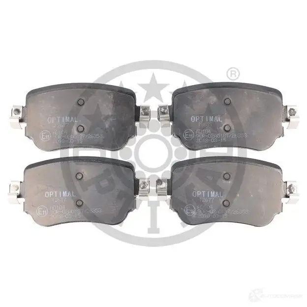 Тормозные колодки дисковые, комплект OPTIMAL O 3KUOS 12677 4058787040920 1272365 - Изображение 1