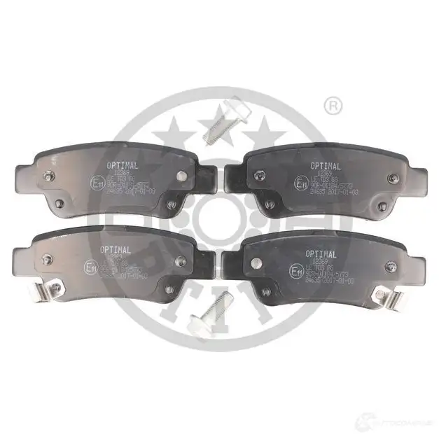 Тормозные колодки дисковые, комплект OPTIMAL 246 35 24637 BP-12369 1424925236 - Изображение 1