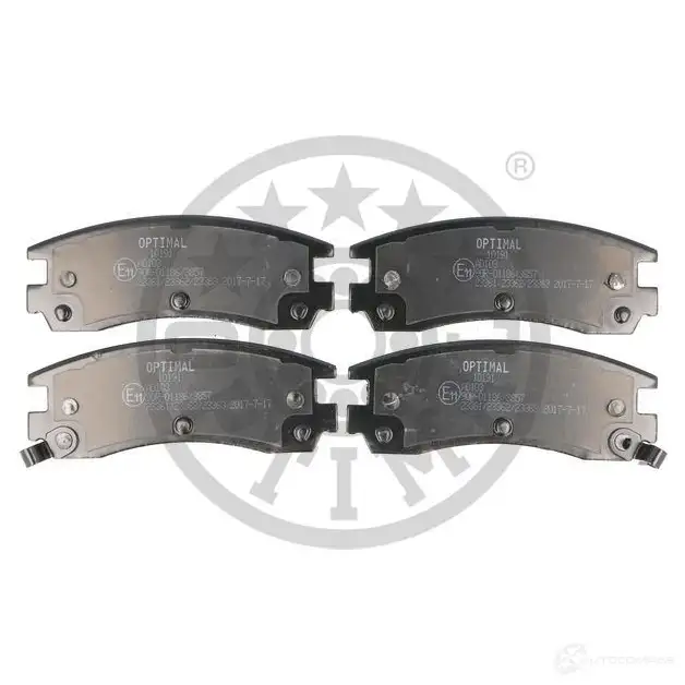 Тормозные колодки дисковые, комплект OPTIMAL BP-10191 233 61 1424546531 23362 - Изображение 1