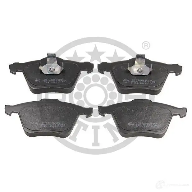 Тормозные колодки дисковые, комплект OPTIMAL 2 4142 BP-12511 1424925377 B07WP изображение 0