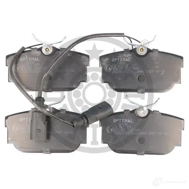 Тормозные колодки дисковые, комплект OPTIMAL 1424546628 BP-10486 23446 2 3224 - Изображение 1