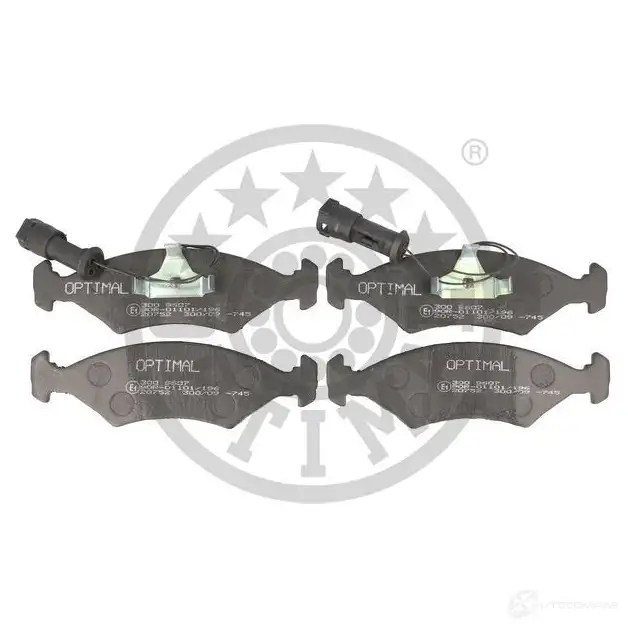 Тормозные колодки дисковые, комплект OPTIMAL 1424546300 BP-09607 20783 20 640 - Изображение 1